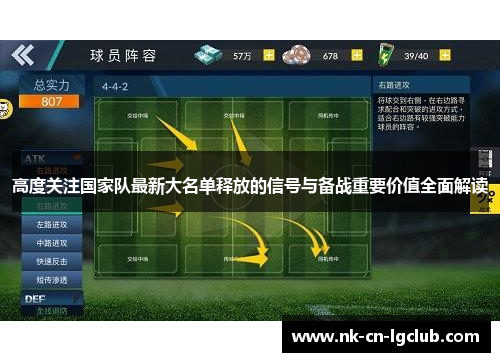 高度关注国家队最新大名单释放的信号与备战重要价值全面解读